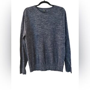 J. Crew Blue Crewneck Sweater Classic Knit Design